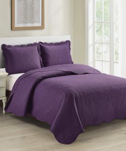 Juego de edredón de lujo 3 piezas tamaño Full/Queen con