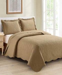 Set de Colcha de Cama de Lujo King/Cal King de 3 Piezas con