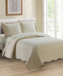 Juego de Cubrecama de Lujo en Relieve Tamaño Completo/Queen