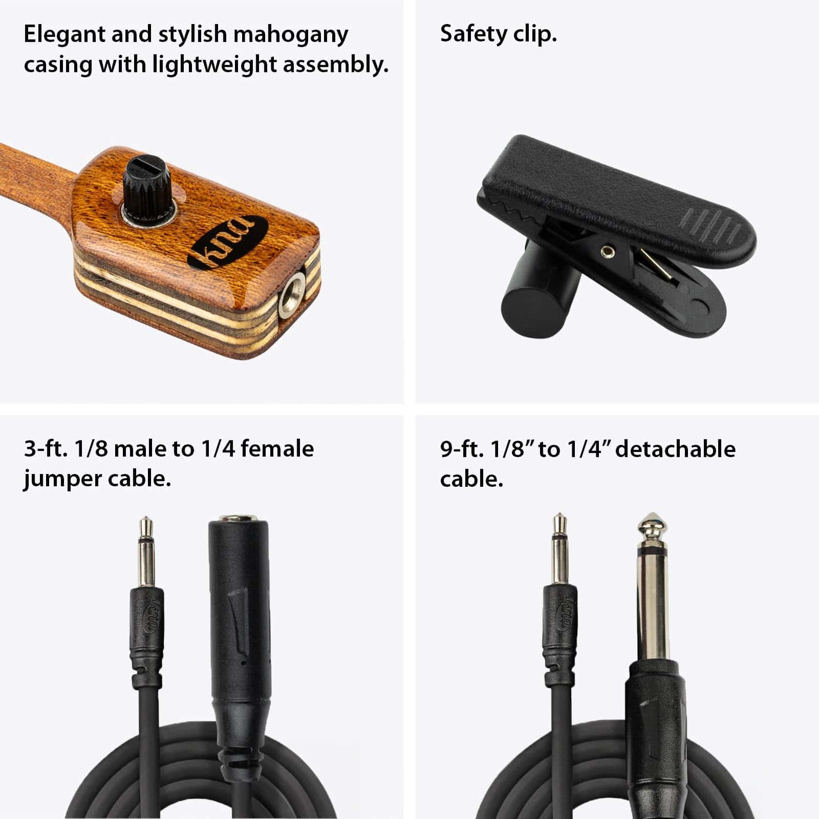 Pastilla de Ukelele Piezo Portátil KNA UK-2 - Tono Natural - Imagen 3