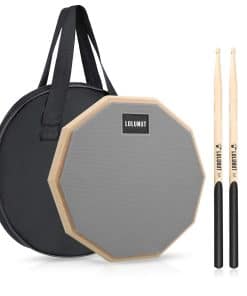 LOLUNUT 12 Pulgadas Pad de Tambor Silencioso, Almohadilla