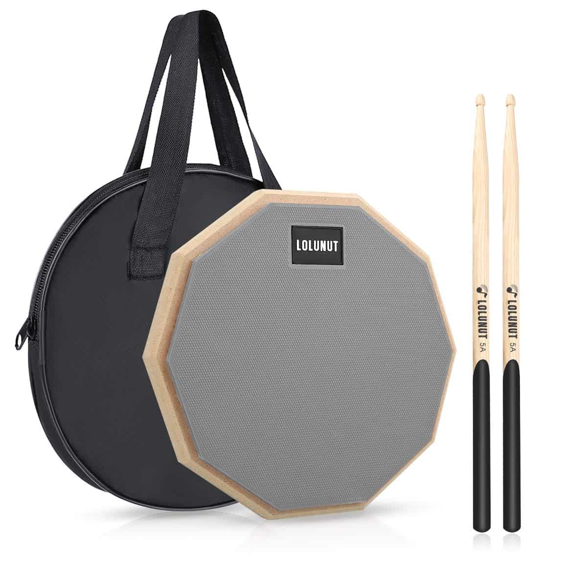 LOLUNUT 12 Pulgadas Pad de Tambor Silencioso, Almohadilla