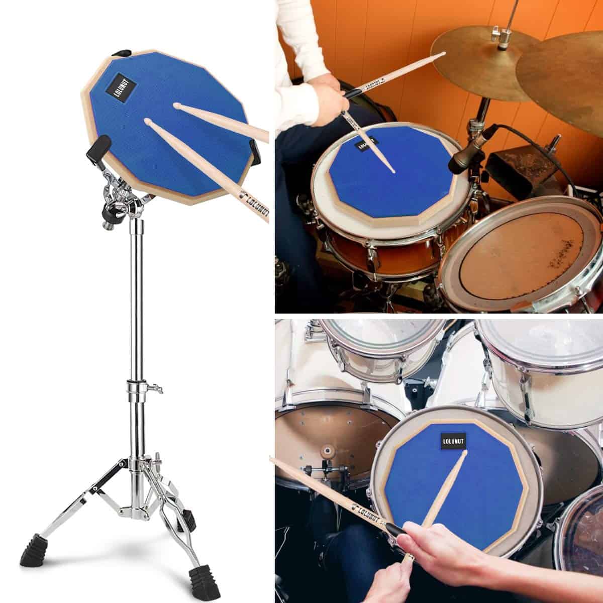 LOLUNUT 12 Pulgadas Silent Drum Pad, Parche de Práctica de - Imagen 7