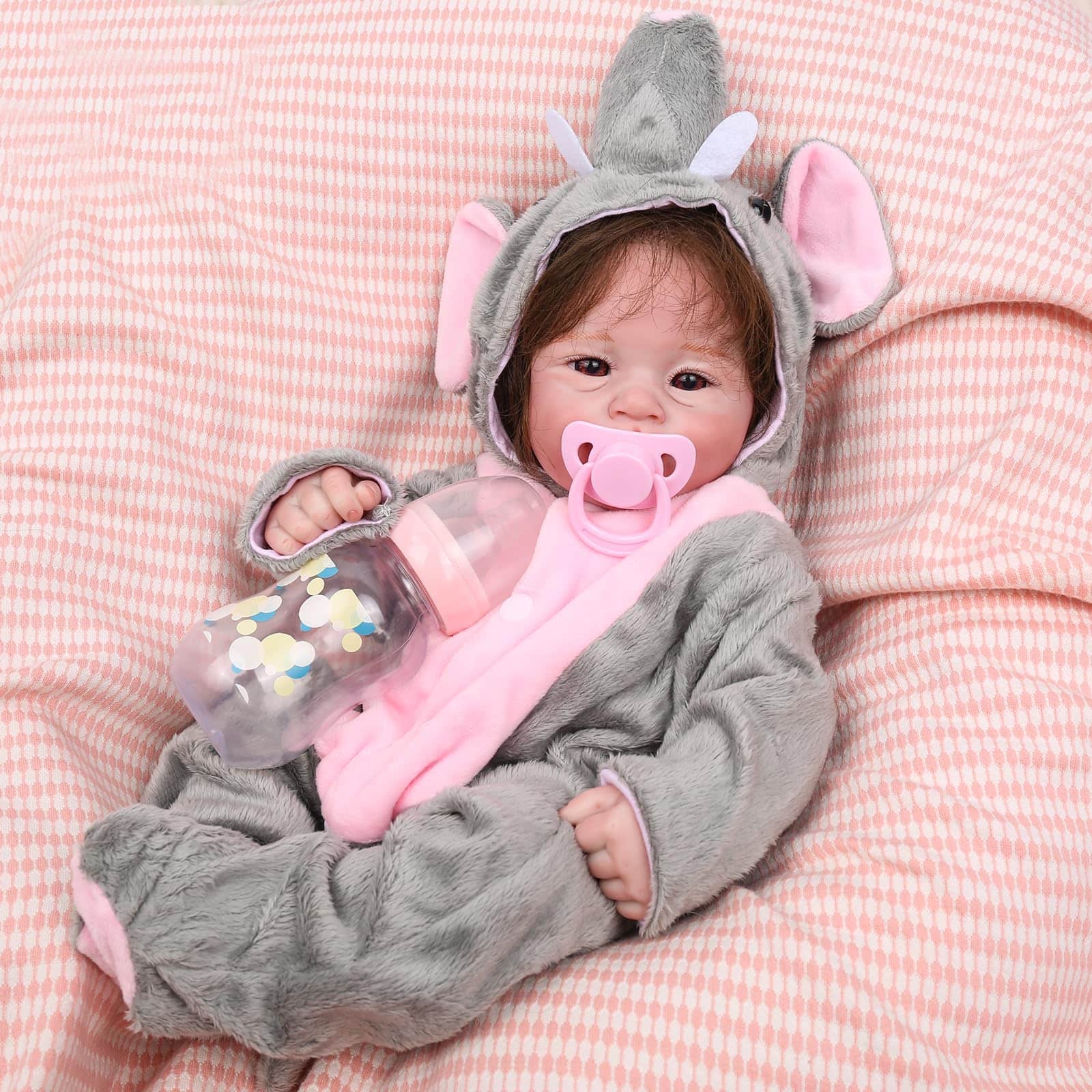 Muñeca Bebé Reborn Realista de Cuerpo Completo de Vinilo de