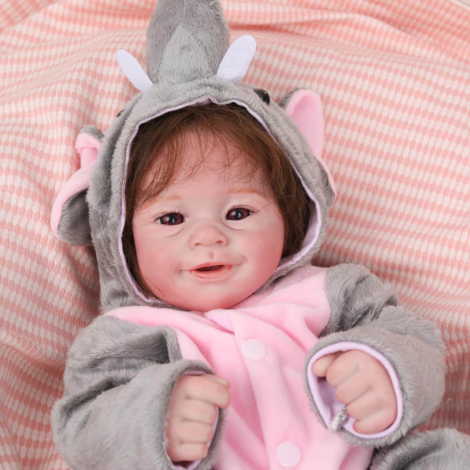 Muñeca Bebé Reborn Realista de Cuerpo Completo de Vinilo de - Imagen 5