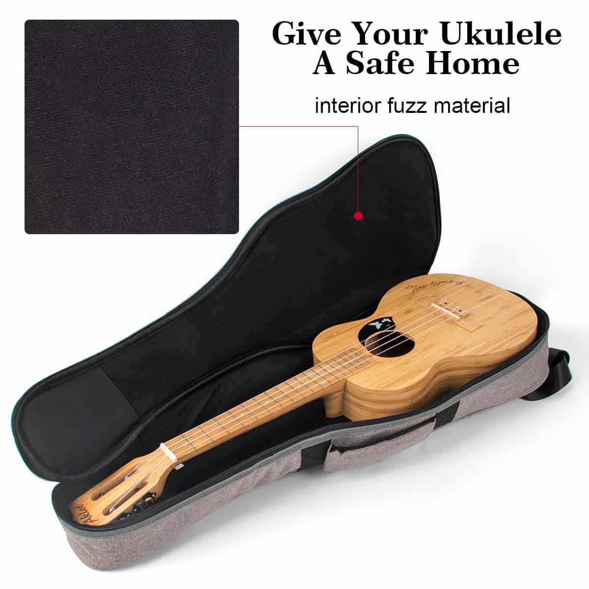 Estuche de transporte para ukulele de 32 pulgadas con asa - Imagen 5