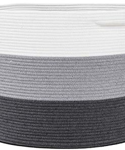 Cesta Grande de Cuerda de Algodón de 24" x 24" x 17" Tamaño