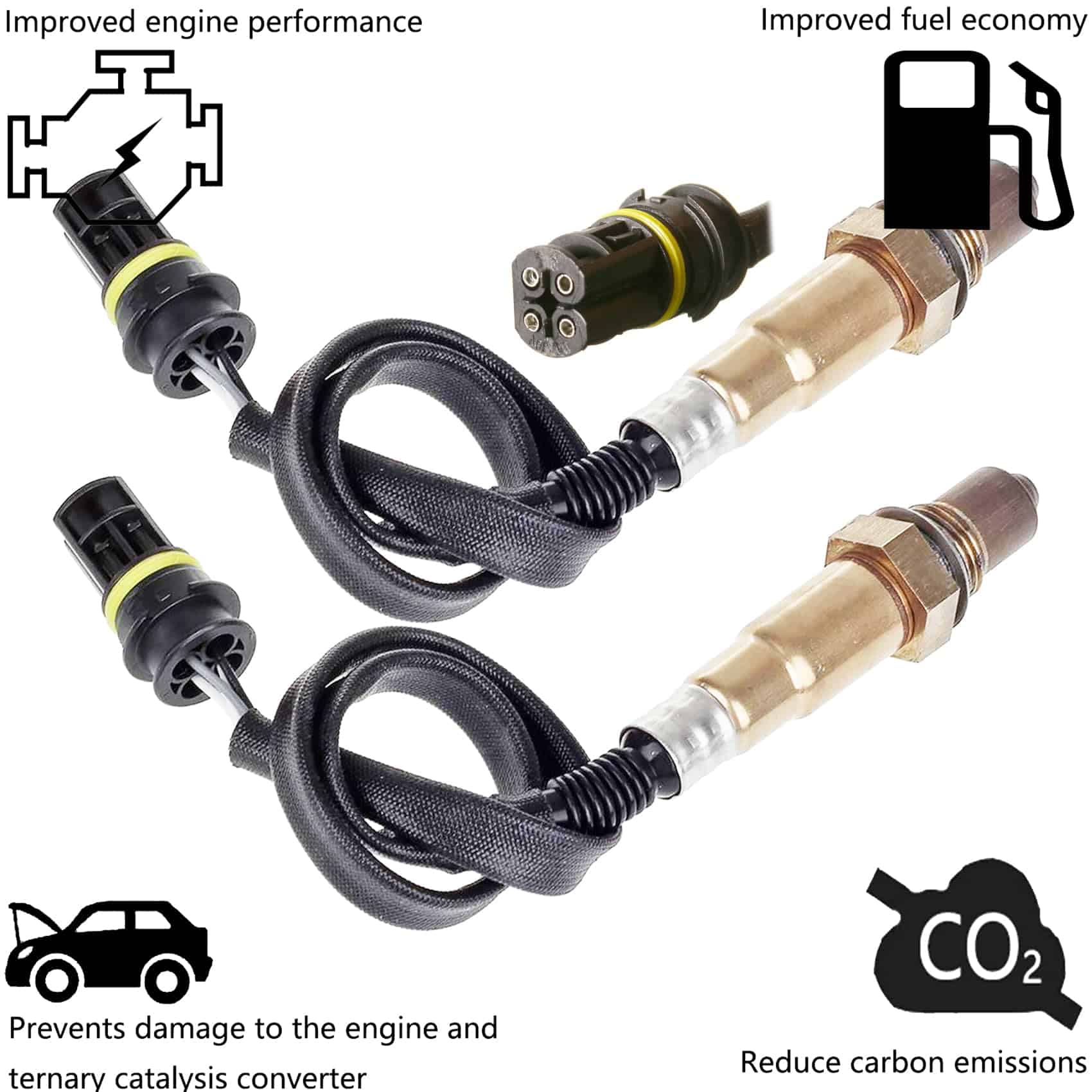 Sensor de Oxígeno Dropwater 1 Par Frontal Izquierdo y - Imagen 5
