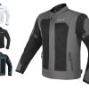CHAQUETA DE MALLA PARA MOTOCICLETA CUBER HI VIS,