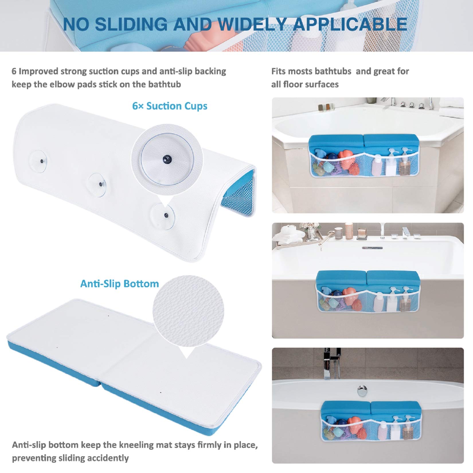 Conjunto de Rodillera y descanso de Codo para Baño Beiens, - Imagen 4