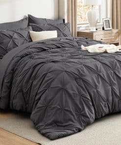 Juego de Edredón Completo Bedsure Gris Oscuro - Set de Cama