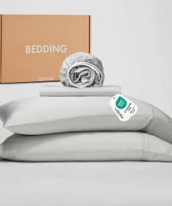 Juego de sábanas para cama matrimonial GOKOTTA -Gris