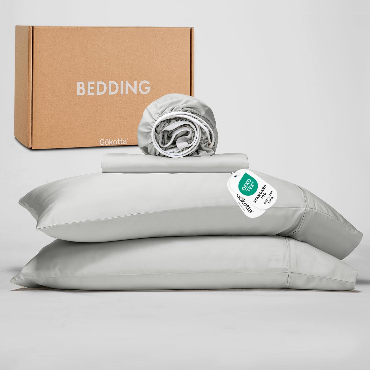 Juego de Sábanas Divididas Tamaño Split King de GOKOTTA, 5