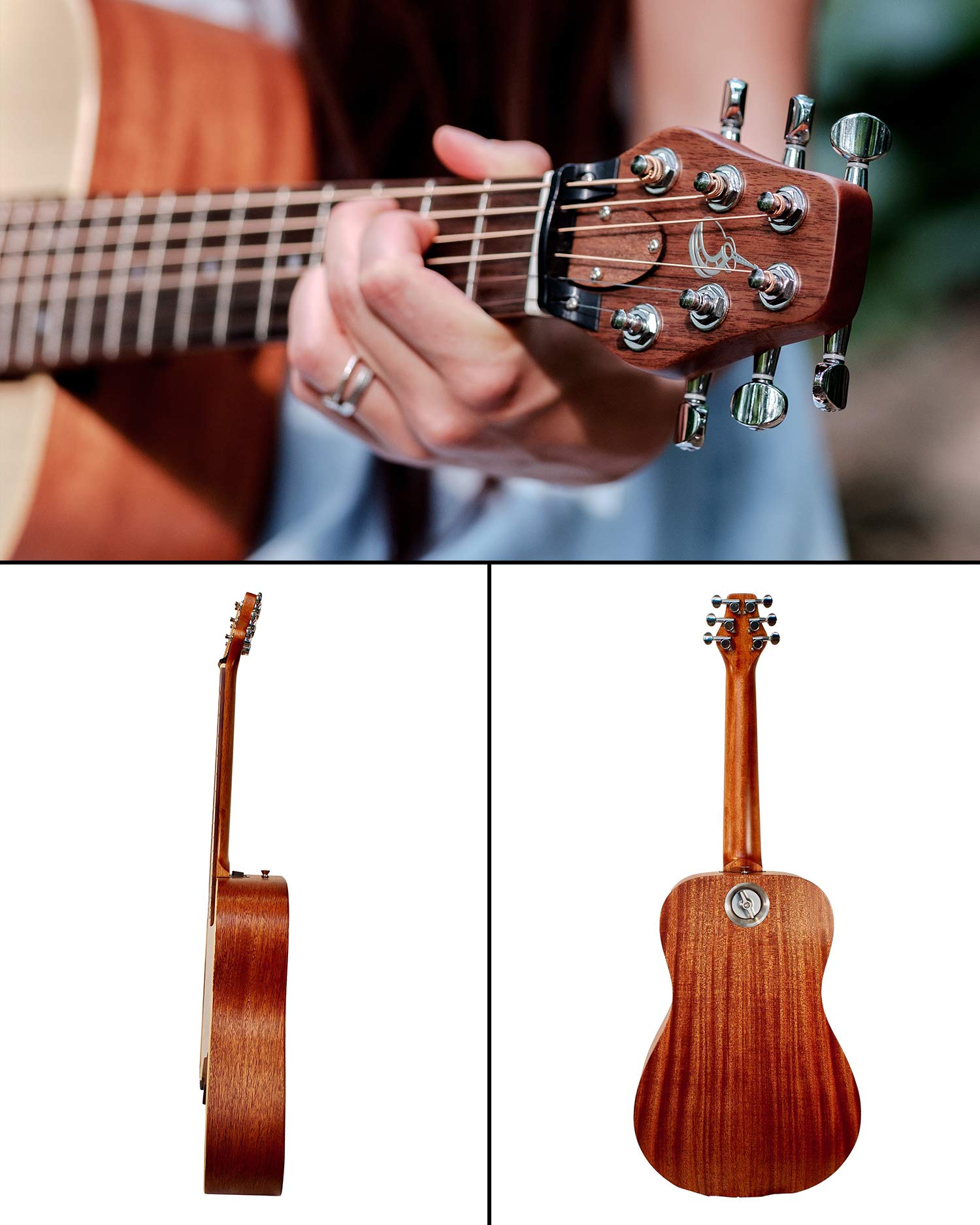 Guitarra de Viaje Journey Instruments Solid Sitka - PJ410N - Imagen 5