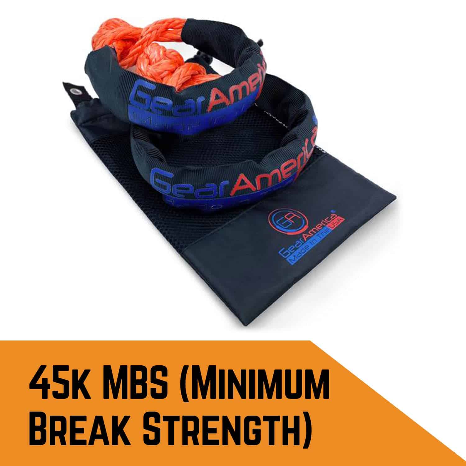 Soft Shackles Sintéticos GearAmerica 1/2� Naranja � - Imagen 6