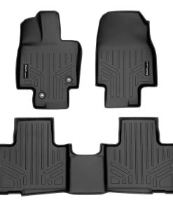 SMARTLINER Juego de Tapetes para Pisos de 2 Filas Negro