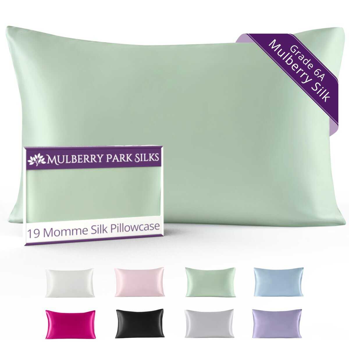 Funda de Almohada de Seda 100% Mulberry Park - 19 Mommes,