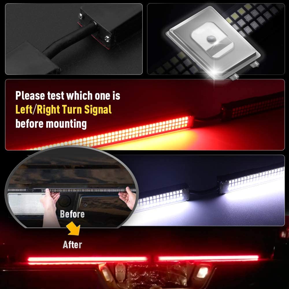 OPL5 Barra de luz trasera triple de 60 pulgadas a prueba de - Imagen 5