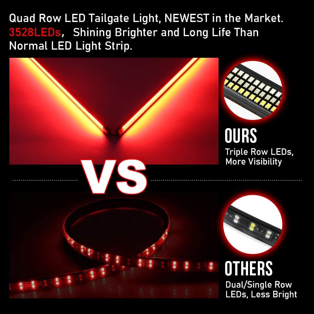 OPL5 Barra de luz trasera triple de 60 pulgadas a prueba de - Imagen 4