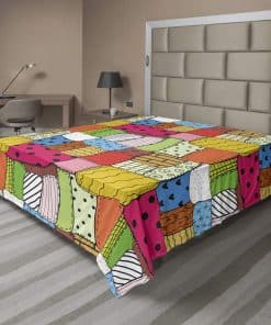 Sábana Plana Lunarable Geométrica, Tema de Hobby de Costura