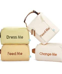 Organizador de pañales, biberones y suministros para bebés