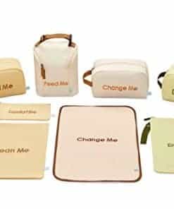 Organizador de pañales, biberones y suministros para bebés