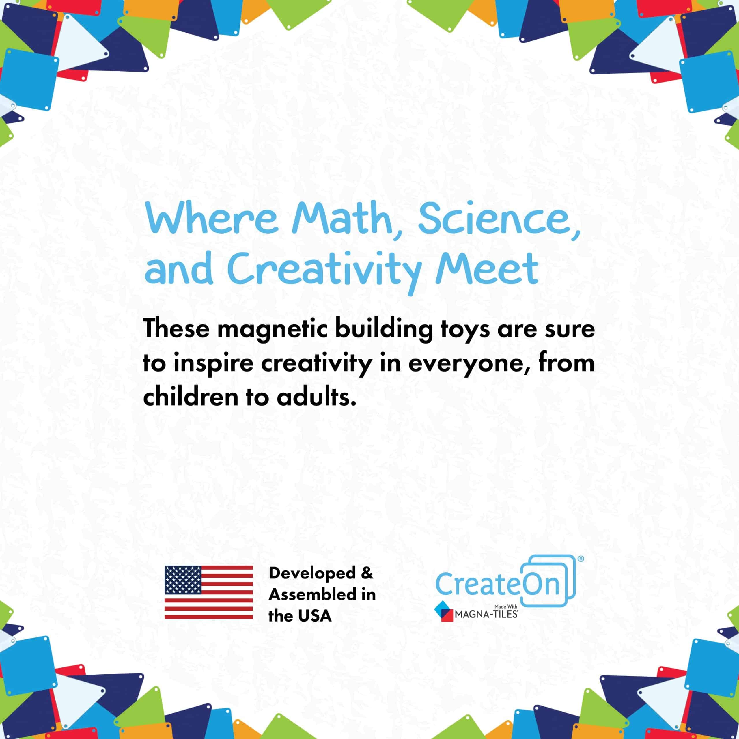 Set de Construcción de Estructuras Magna-Tiles CreateOn - Imagen 7