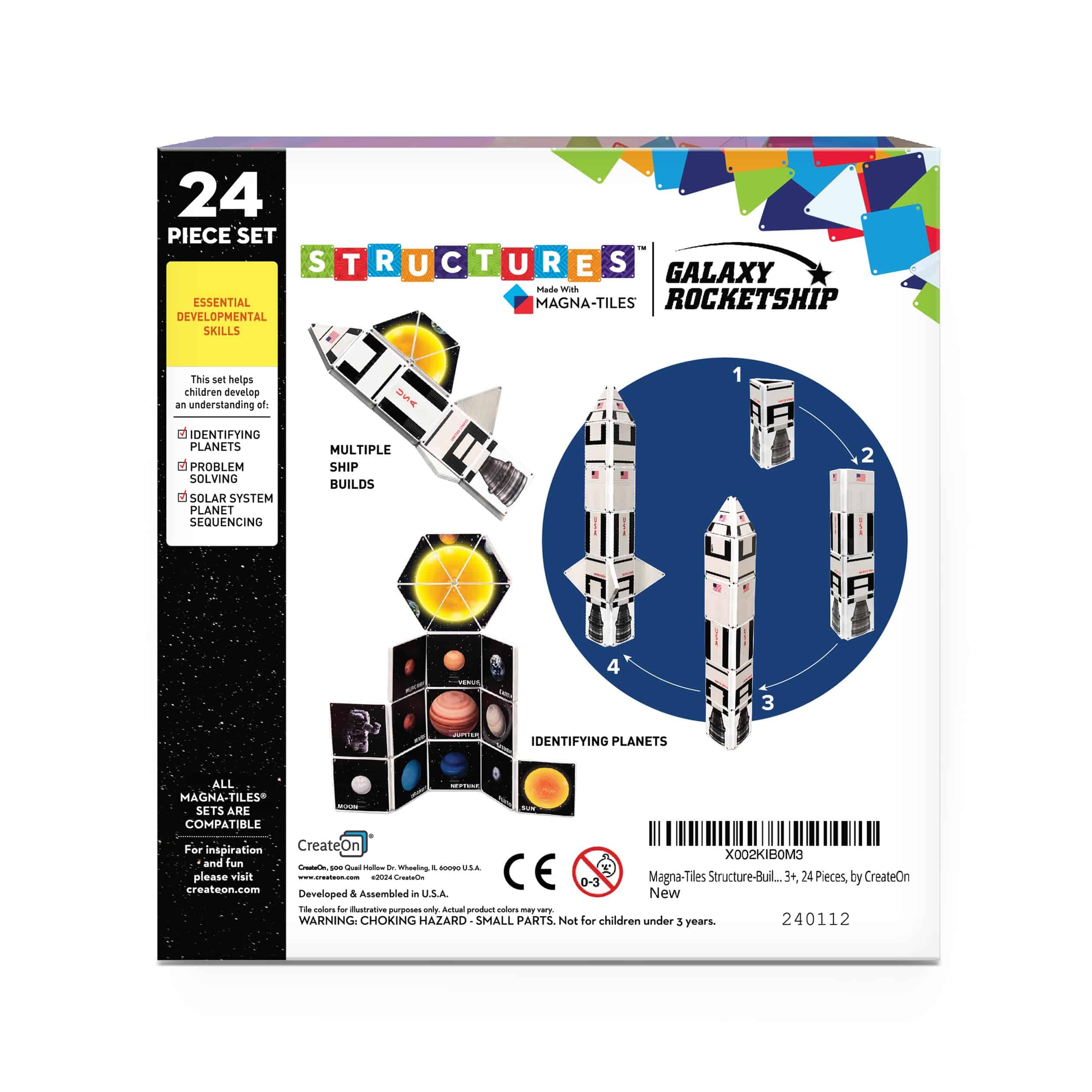 Set de Construcción de Estructuras Magna-Tiles CreateOn - Imagen 3