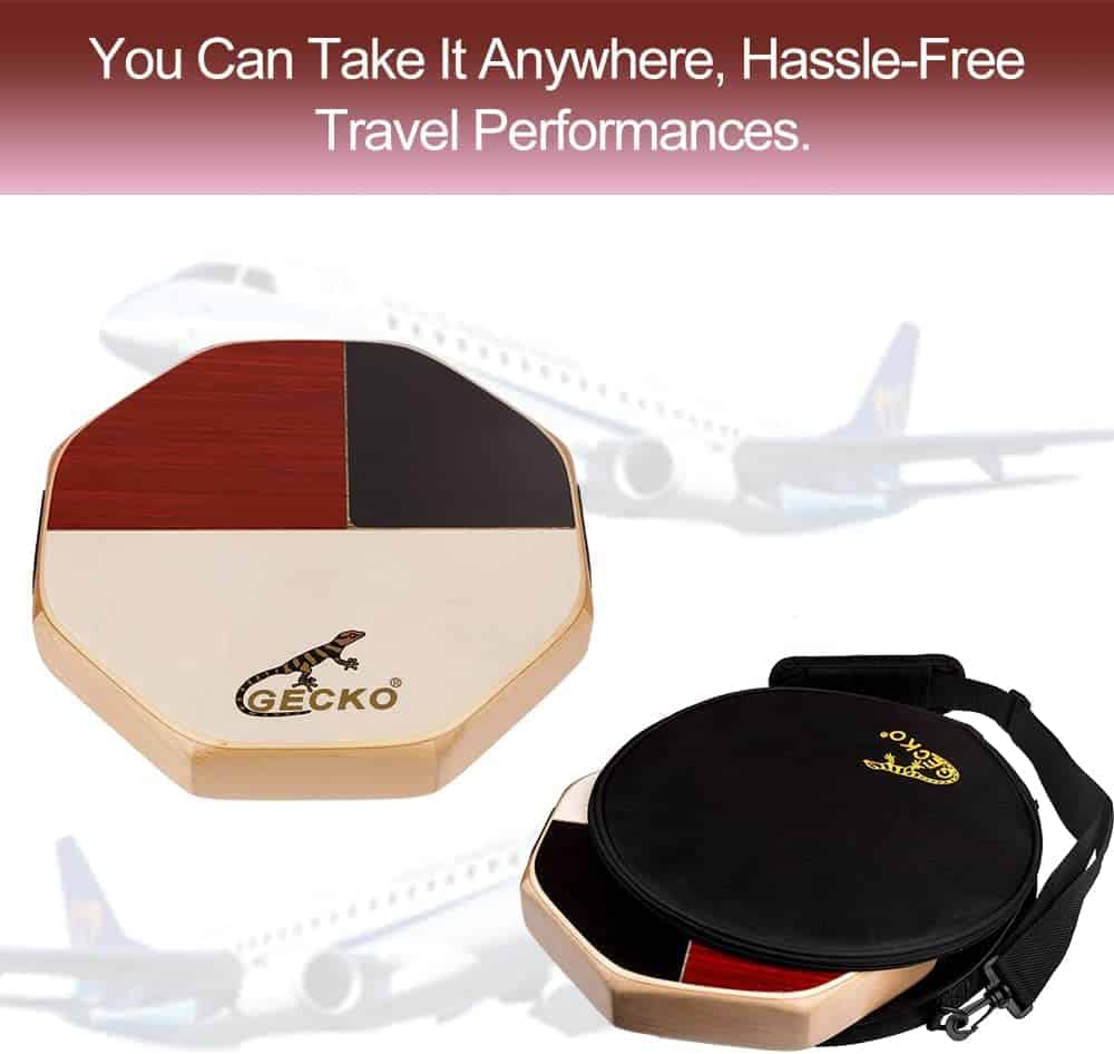 Cajón GECKO, Tambor Portátil con Bolsa de Almacenamiento, - Imagen 4