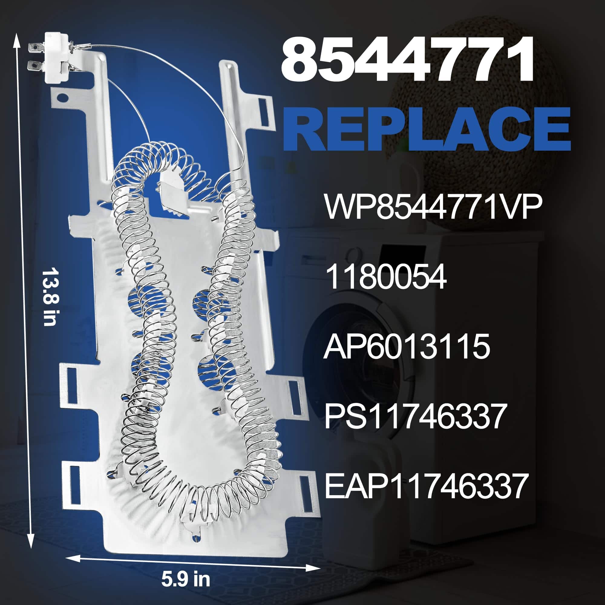 Kit de Reparación de Secadora Romalon WP8544771 para - Imagen 4