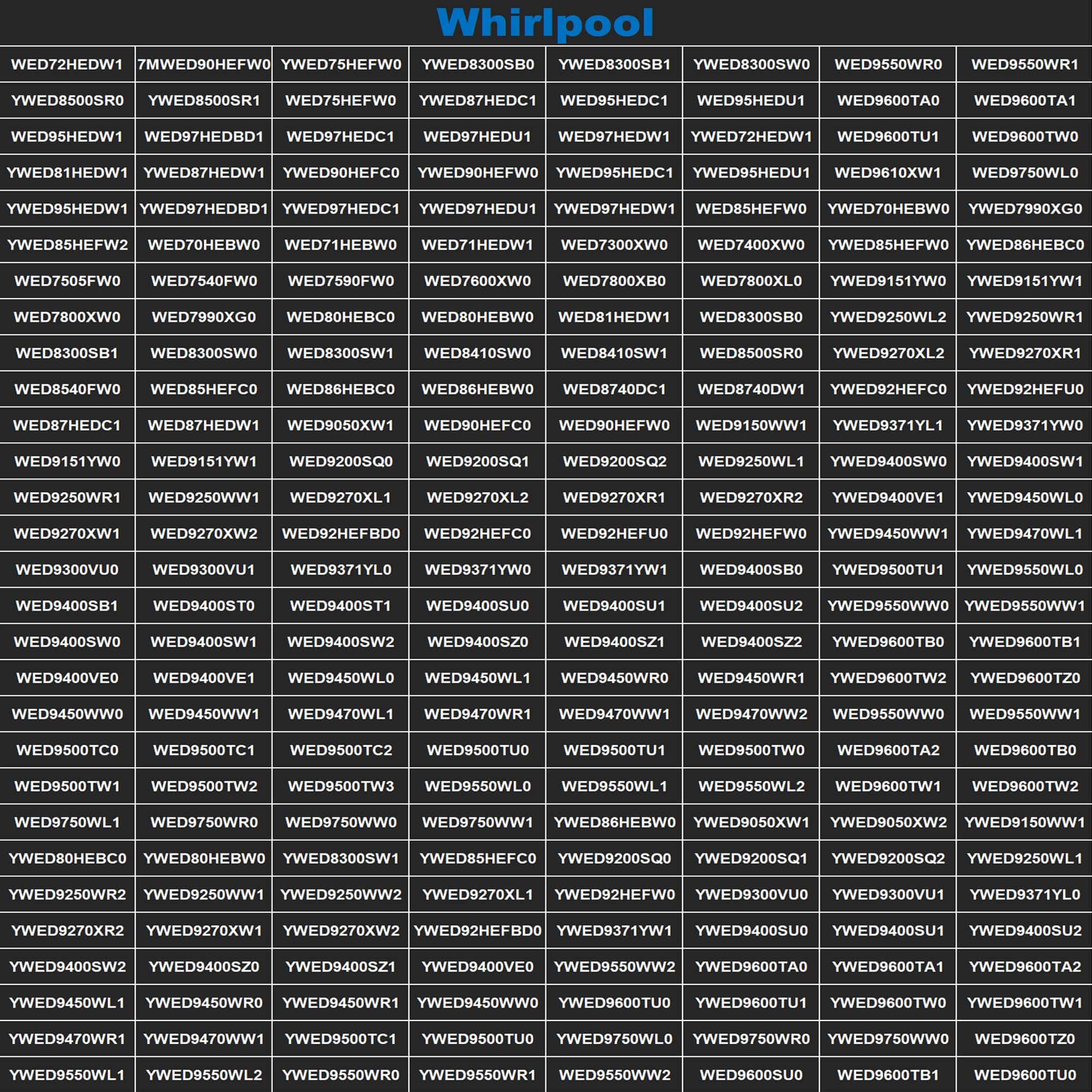 Kit de Reparación de Secadora Romalon WP8544771 para - Imagen 8