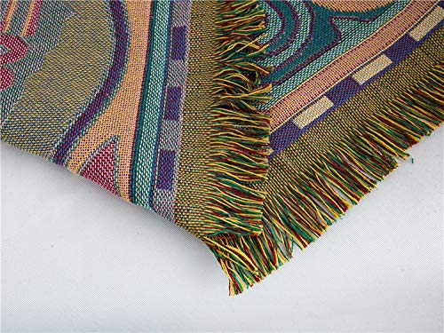 Manta de lanzamiento MayNest World Map Reversible Hippie - Imagen 8