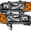 Conjunto de Faros Para Honda Accord 1994-1997 Negro con