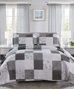 Juego de Colcha Floral Ycosy Tamaño Full/Queen Patchwork