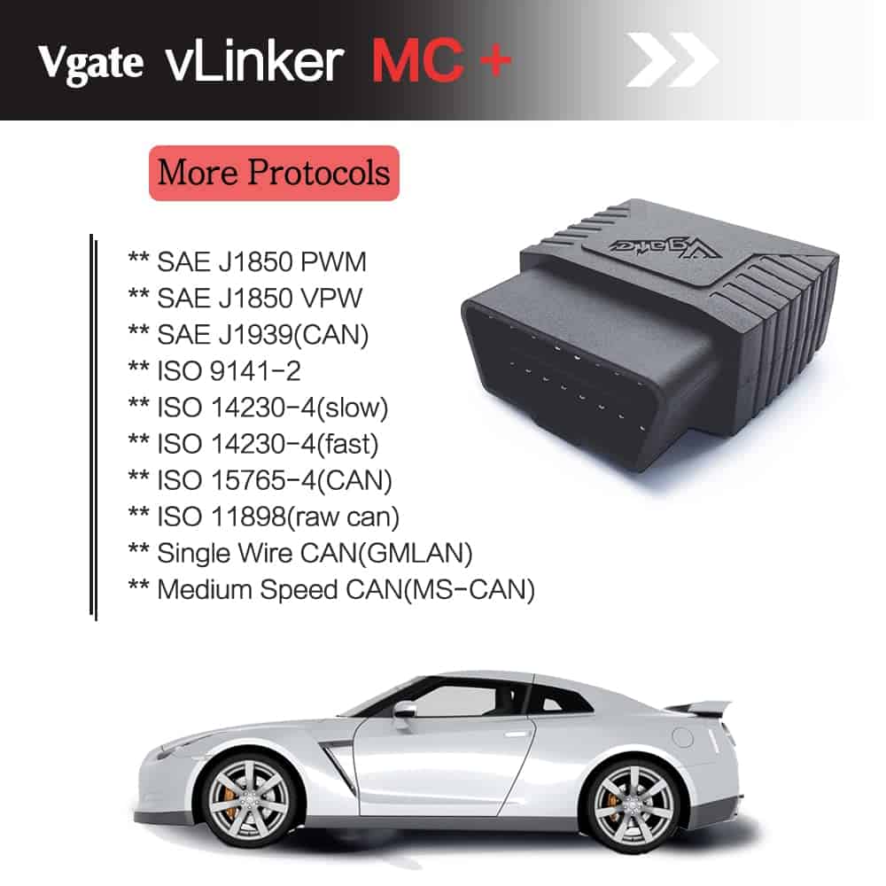 Vgate vLinker MC+ Escáner de Diagnóstico de Coche OBD2 - Imagen 7