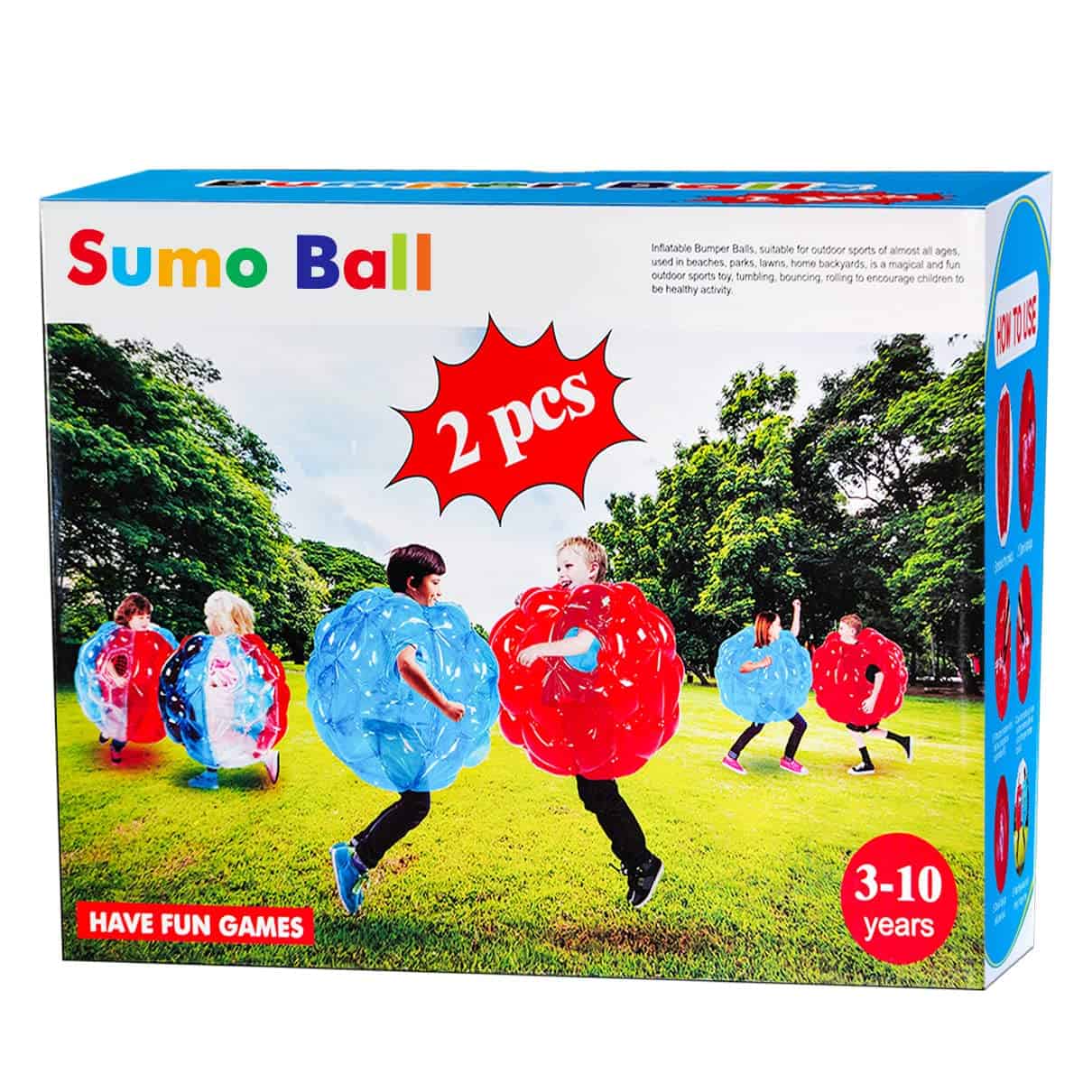 Pack de 2 Bumpers, bola saltarina para niños, bola