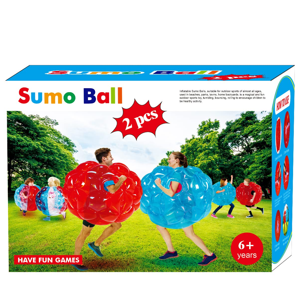 Bolas de Sumo para Niños, Juego de Bolas Inflables de Sumo,