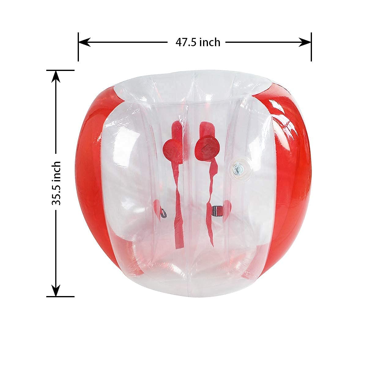 SUNSHINE-MALL 48 pulgadas 2 piezas Bumper Sumo Ball para - Imagen 8