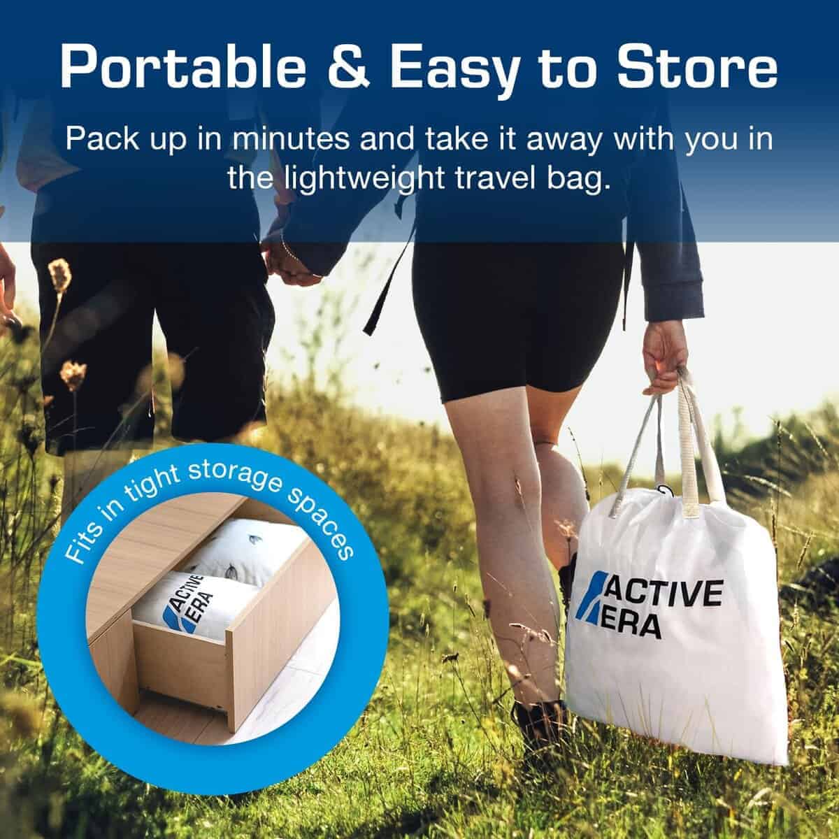 Colchón de aire de lujo para camping Active Era con bomba - Imagen 9