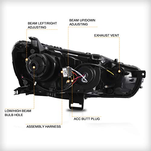 Faros Delanteros VLAND para Mitsubishi Lancer & EVO X - Imagen 7