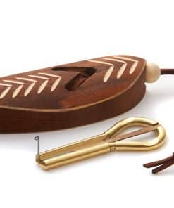 Jaw Harp by MUARO P.Potkin in Dark Wooden Case (Mouth Harp)