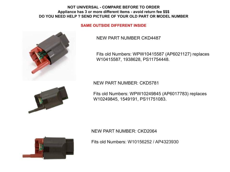 Sensor de nivel de agua para lavadora de carga frontal GLOB - Imagen 7