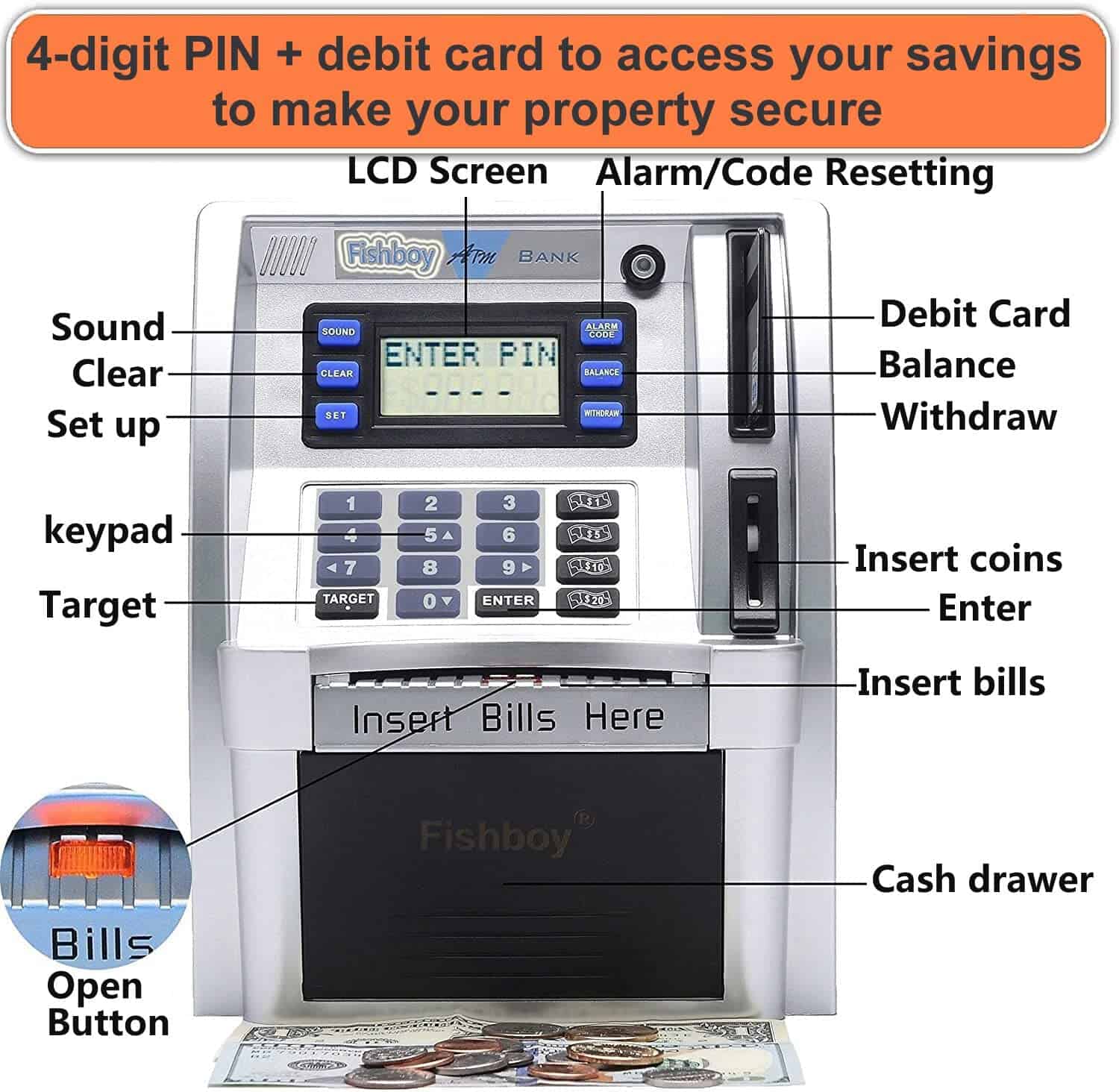 Caja de ahorro de cajero automático actualizada 2024 para - Imagen 5