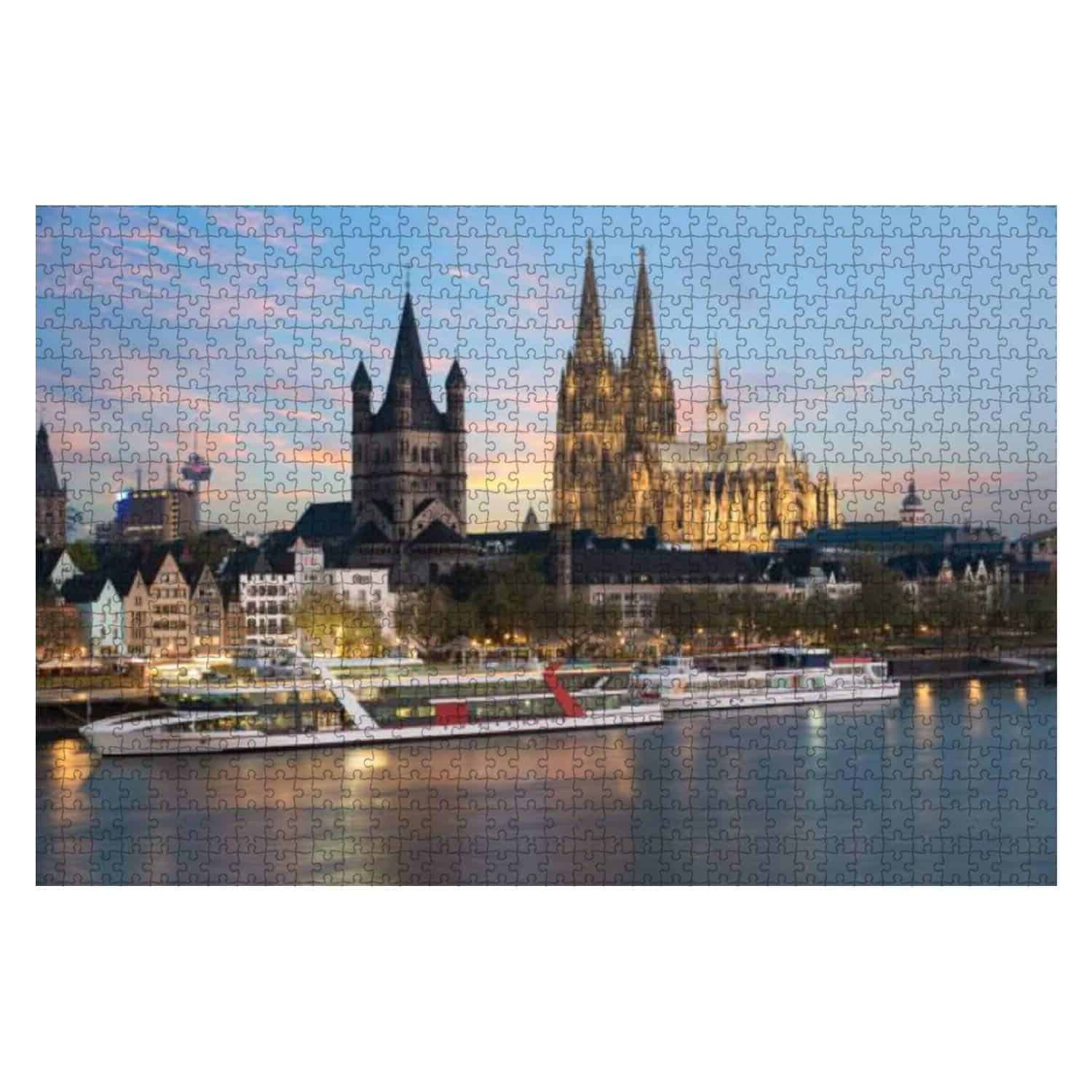 Rompecabezas de madera 1000 piezas Vista aérea de Colonia
