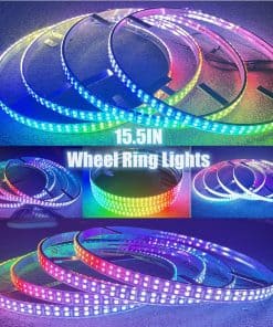 Luces de Anillo de Rueda LED de Doble Fila de 15.5IN Flow