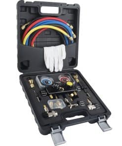 Juego de Manómetros HVAC Lichamp R410A AC R134A, Freon R22