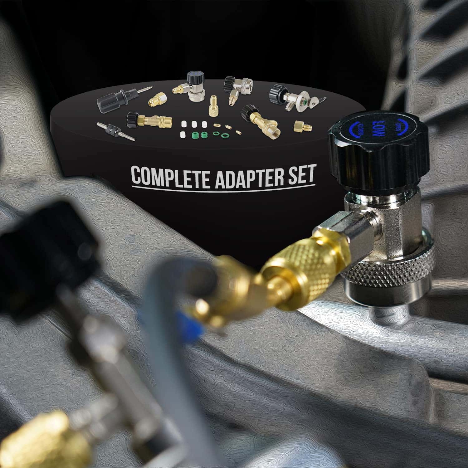 Juego de Manómetros HVAC Lichamp R410A AC R134A, Freon R22 - Imagen 7