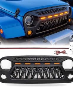 Parrilla de Tiburón Haitzu para Jeep Wrangler 2007-2018 JK