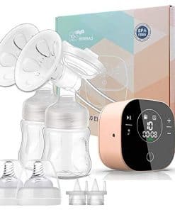Sacaleches Eléctrico Doble, Extractor de Leche con 2 Modos