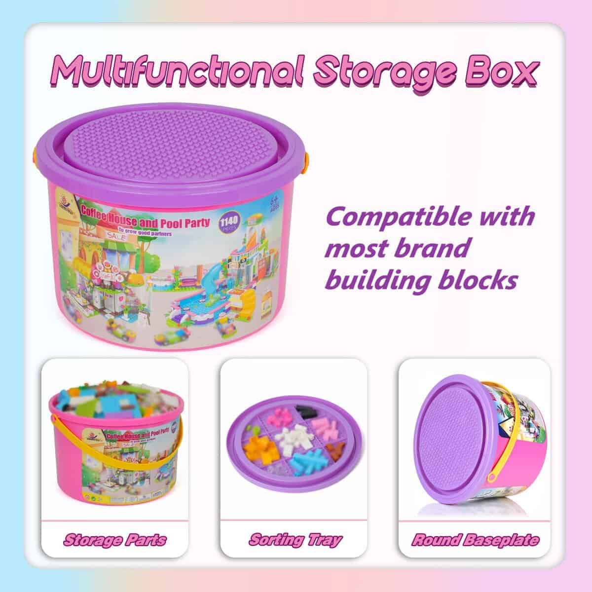 Kit de construcción Friends Summer Pool Party Coffee House - Imagen 7